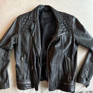 Men's Black Leather Jacket